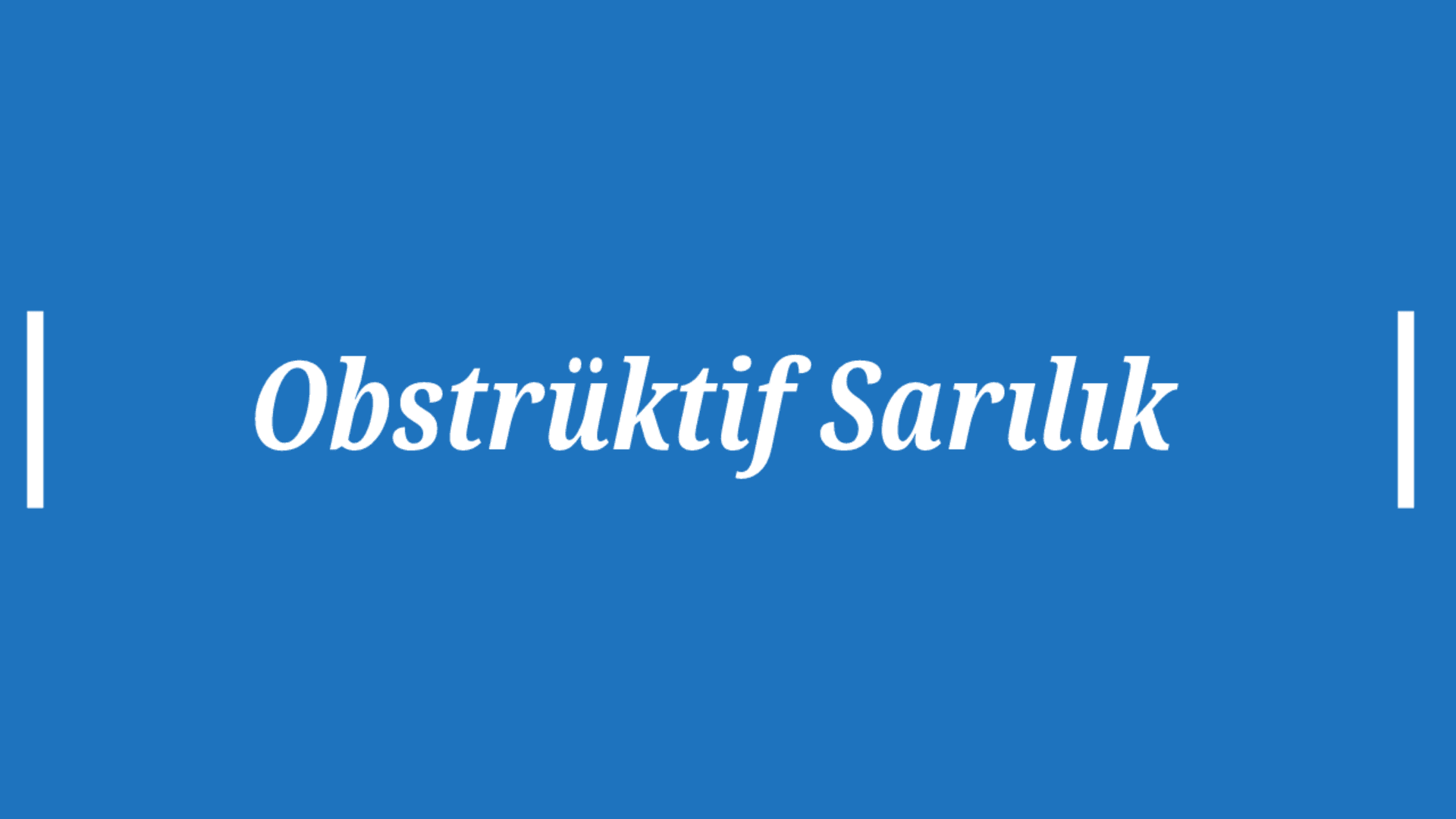 Obstrüktif Sarılık